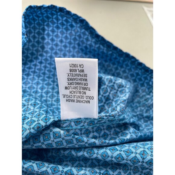 Panhandle Rough Stock Geometric Snap Front Western Shirt Men XXL Blue Ranch Farm - Picture 9 of 10